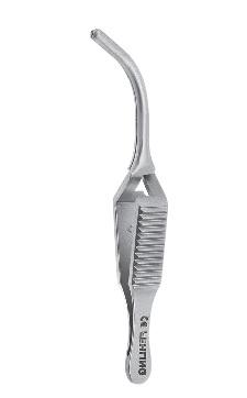 Зажими, хірургічні, типу "бульдог", атравматичні, "De Bakey", вигнуті, тиск закриття 1,8 N, загальна довжина 105 мм . FEHLING INSTRUMENTS GmbH & Co. KG